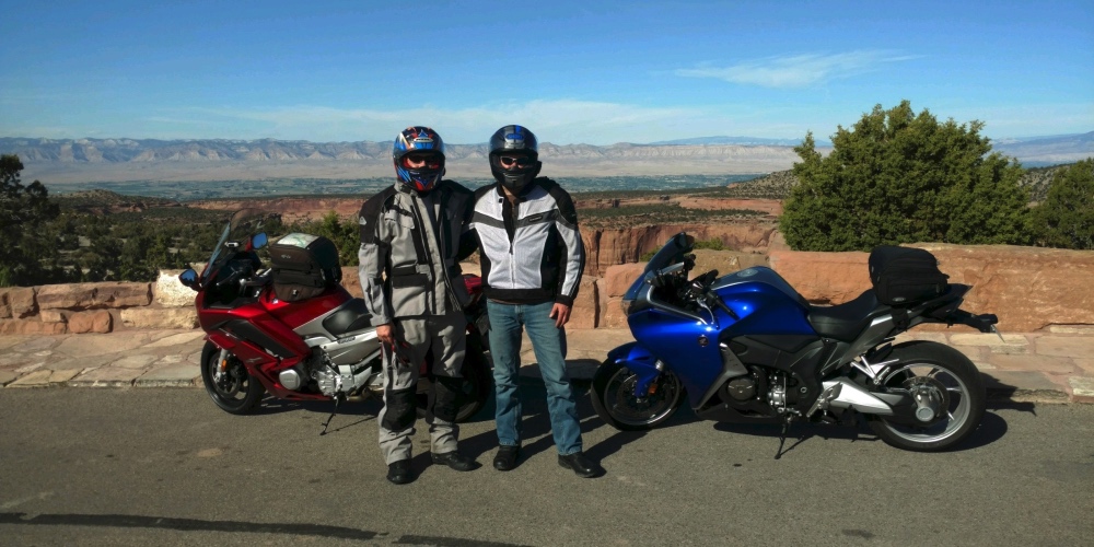 Paul and his nephew Joel on a riding trip in 2017.