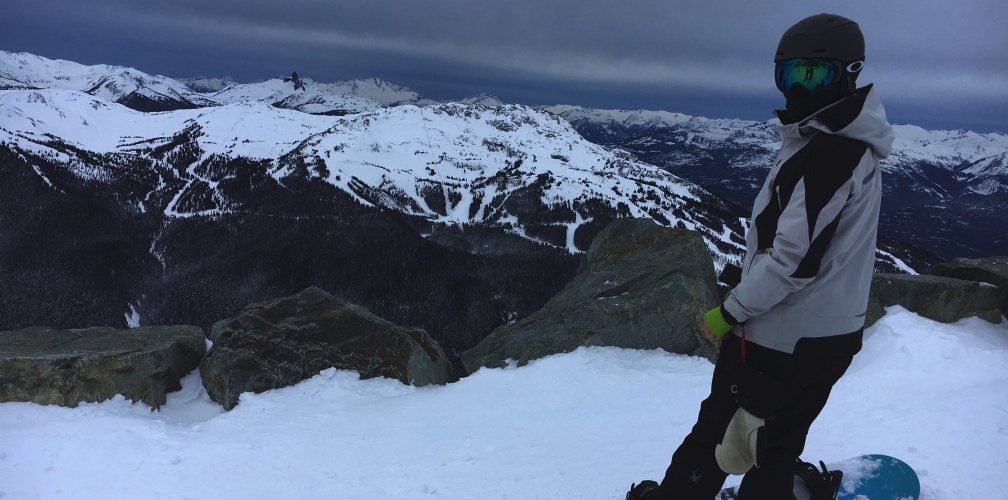 Paul at the top of Whistler Mountain in BC, Canada.